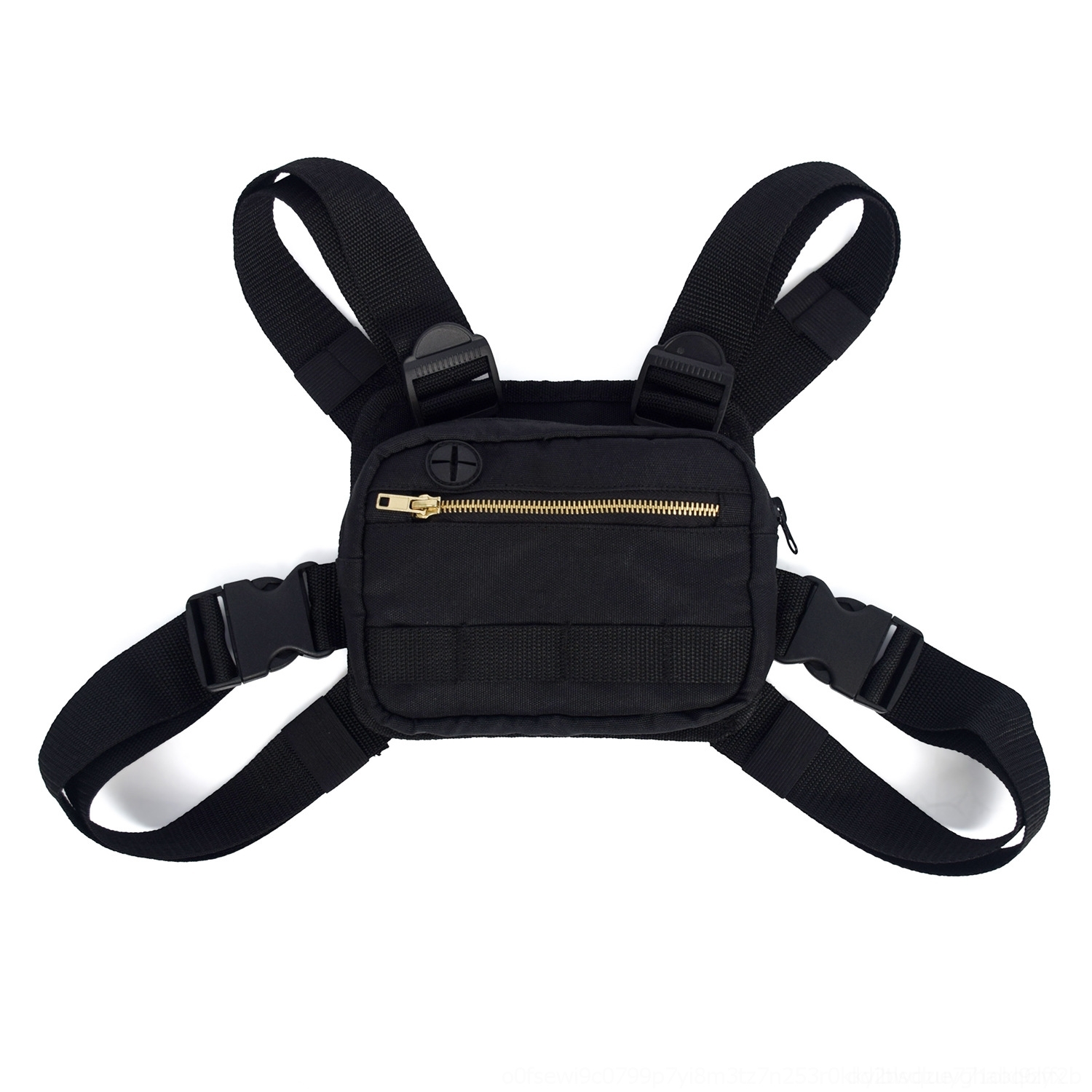 

gnYU New Function Tactical Waist Bag Tactical Vest Chest Men Hip Hop Pack Chest Rig Pack 2020, Black