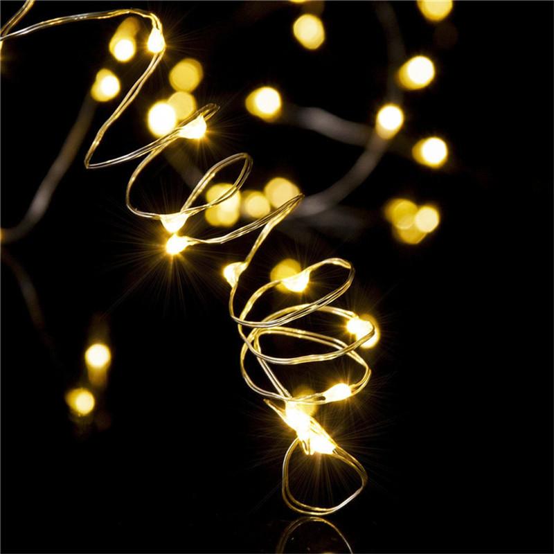 

10PCS 1M 2M solar cork LED string copper wire string festival outdoor fairy tale lamp party wedding decoration wall lamp
