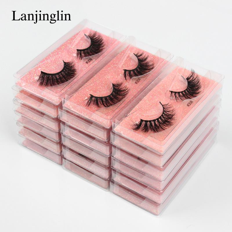

Eyelashes Wholesale 30/40/50/100pcs 3D/5D Mink Lashes Natural False Eyelashes Long Set faux cils Bulk Makeup wholesale lashes