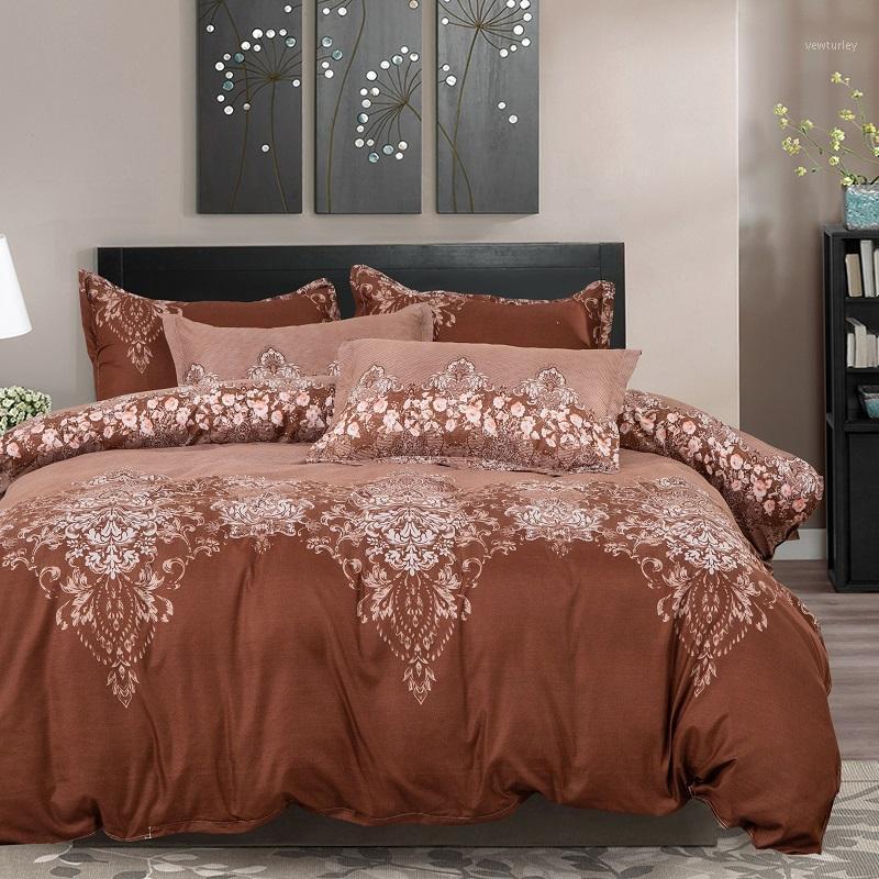 

Lace Plant Flower Bedding Set 60S Duvet Cover Pillowcase Set US Single Full Queen King Warm Soft Thick Bedspread1