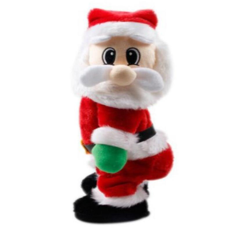 

Christmas Ornaments Home Decor Party Decoration Standing Electric Santa Claus Sing Dance Doll Birthday Gifts Toys