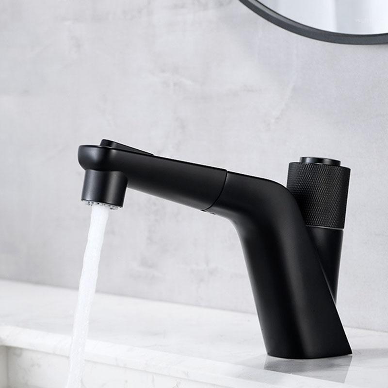 

Black/Chrome Bathroom Basin Faucets Brass Bathroom Basin Faucets Button To Switch Deck Mounted Cold Hot Water Mixer Taps1