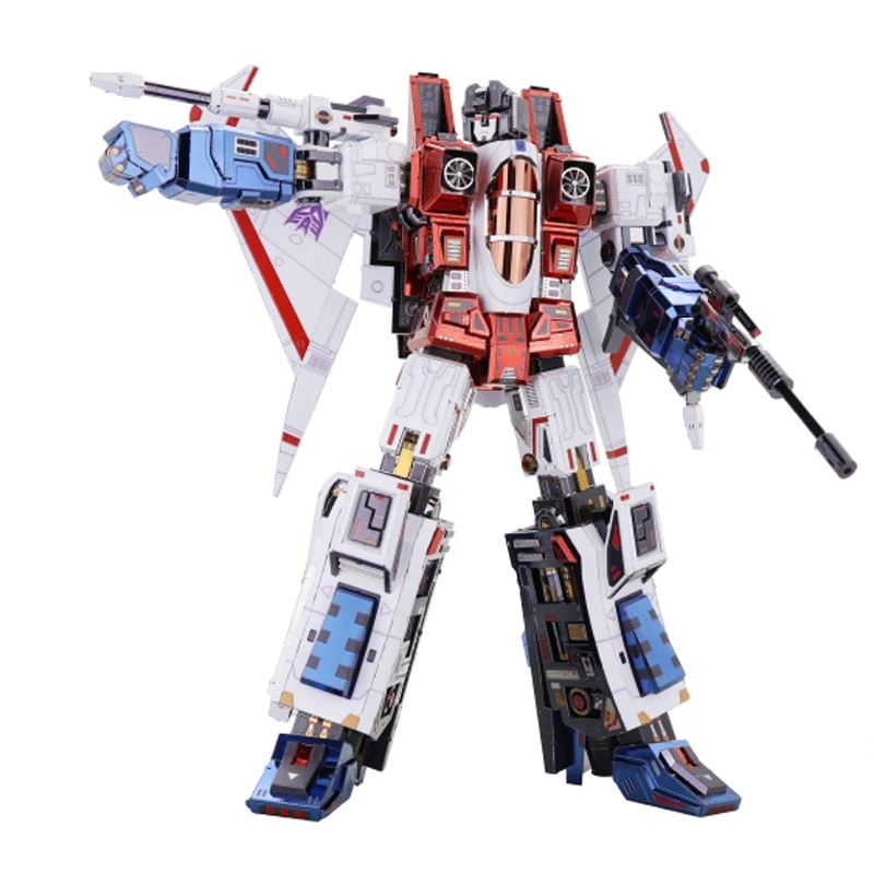 

MU Starscream G1 3D Metal Model Kits DIY Assemble Puzzle Laser Cut Jigsaw Building Toy YM-L078 Y200421