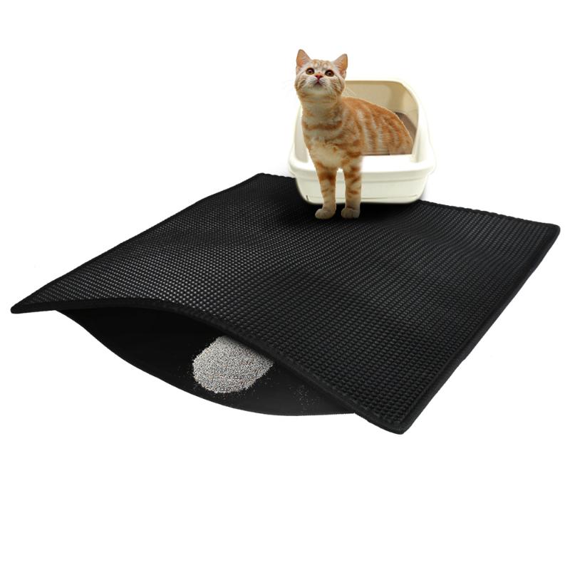 

New Double Layer Cat Litter Mat Honeycomb Litter Trapper Filter With Double Layers Easy To Clean Waterproof Bottom