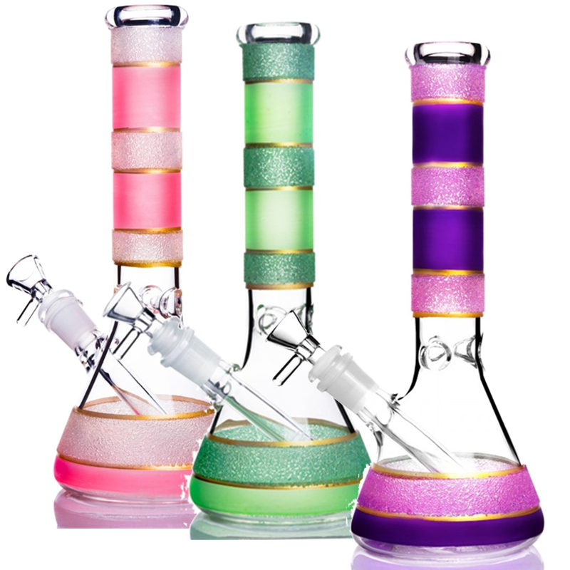 

purple pigment printing bong beaker bong recycler dab rig diffused downstem glass water bong free
