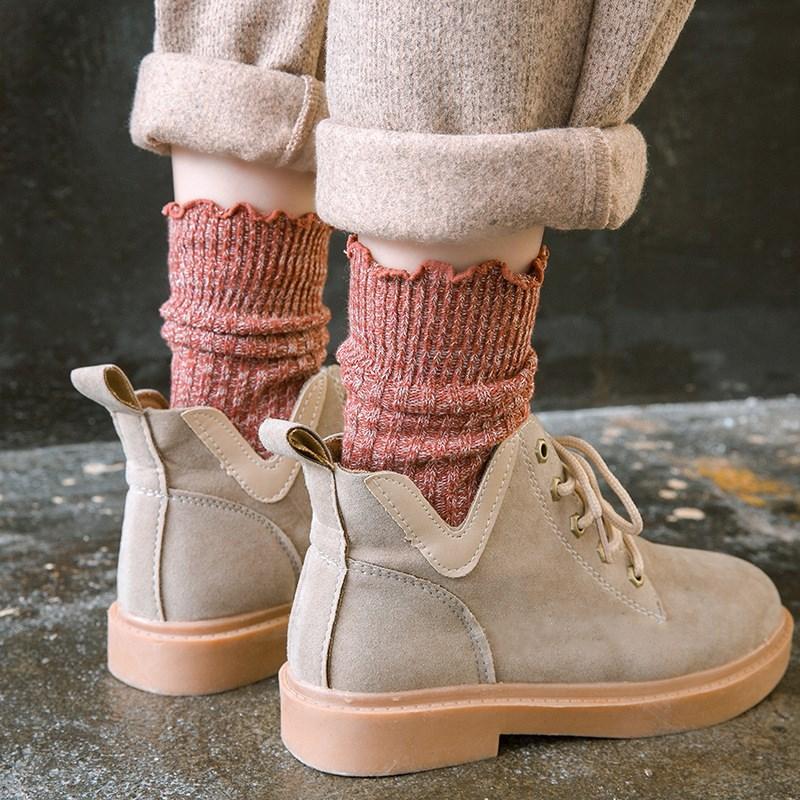 

Jeseca Hot Fashion Women's Socks Autumn Winter Thicken Warmer Long Socks for Woman Harajuku Streetwear Crew Sock Homewear Sock, Black