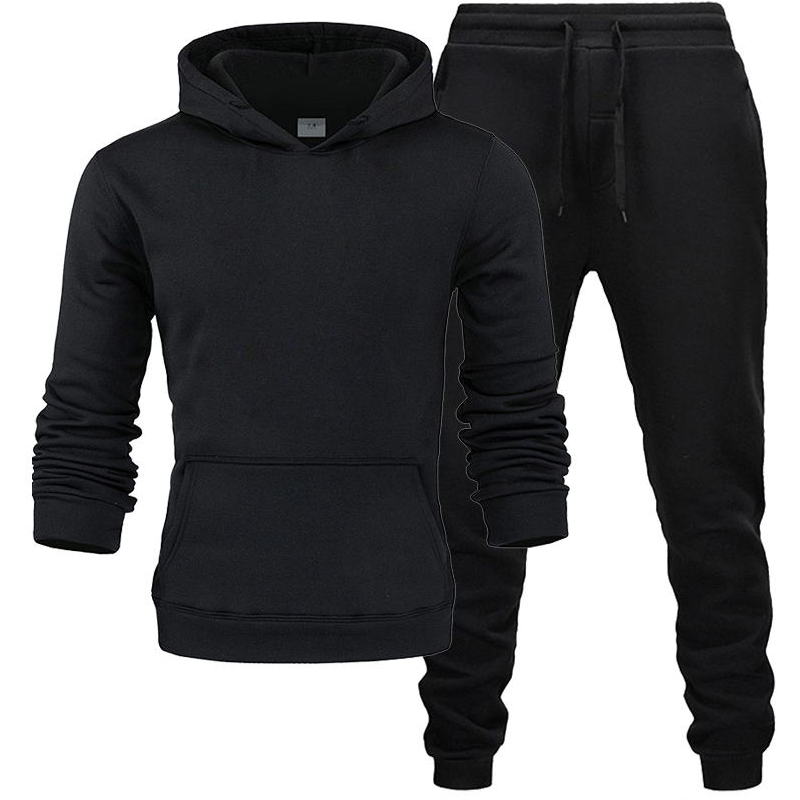 

New Brand Clothing Men' Pullovers Cotton Men Tracksuits Hoodie Two Pieces + Pants Sports Shirts Fall Winter Track suit, Whitewhitechunse
