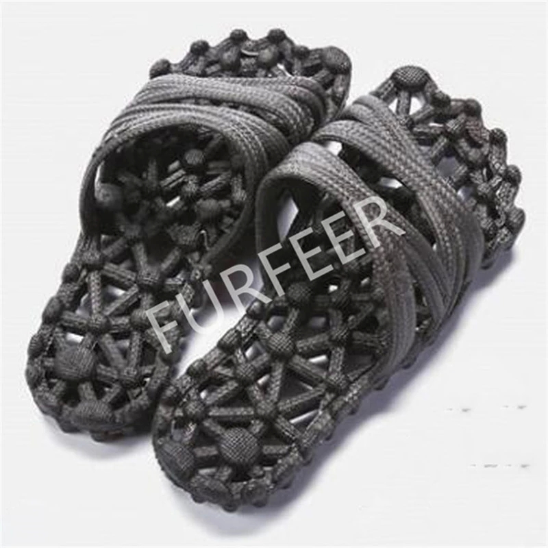 

Men's Summer Beach Flip Flops Male Soft Foot Leakage Massage Slippers Men Slides Indoor Non-slip Hotel Home Shoes Boy's Sandals #nj6A, Black