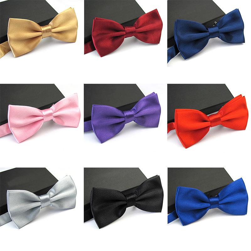 

Fashion 1PC Gentleman Adjustable Bow Tie Knot Gravata Gifts For Men Christmas Men Classic Satin Bowtie Necktie For Wedding Party