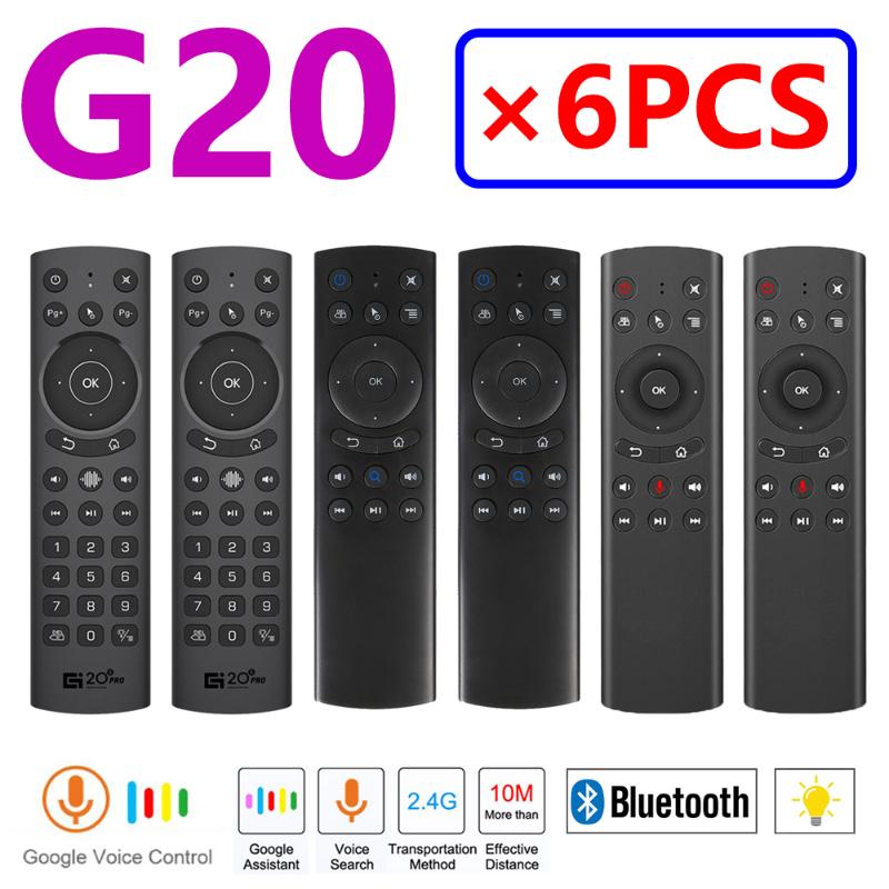 

6PCS] G20 G20S PRO G20 BT Air Remote Mouse with gyroscope wireless remote control intelligent voice voice control