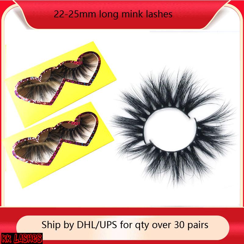 

wholesale lashes 25mm mink eyelashes 25mm fluffy lashes natural false eyelashes fake mink vendor