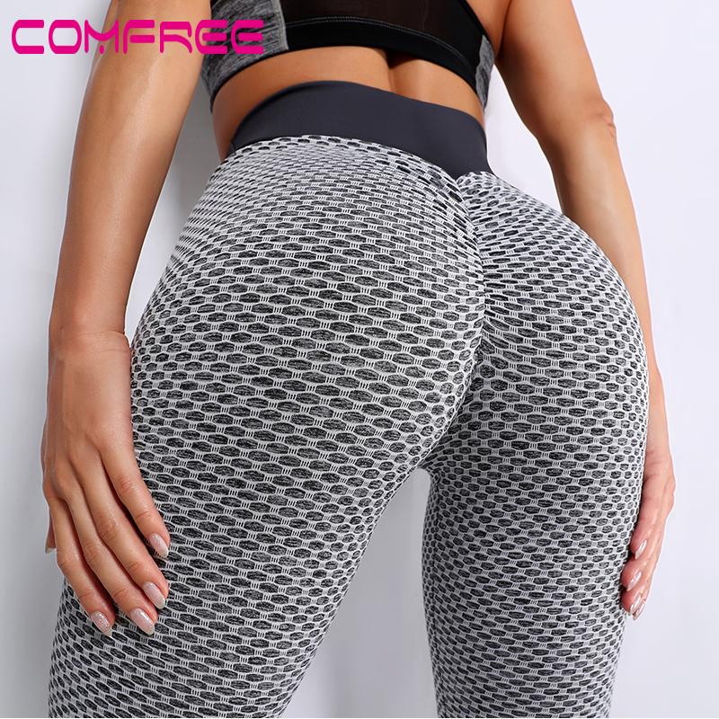 

Sport Pants Seamless Yoga Leggings Scrunch Butt Lift Workout Leggins Running Tights Fitness Trousers Training Wear Gym Leggings X1227, Black
