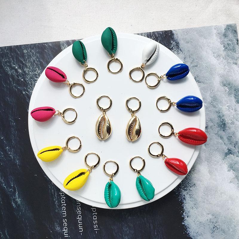 

Fashion Statement Earrings 2020 Temperament Sea Shell Long Dangle Earrings For Women Hanging Drop Pendientes Brincos Jewelry1