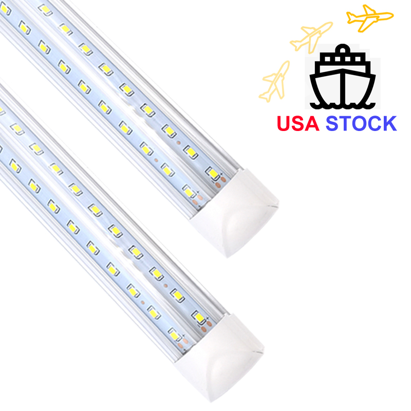 

(US STOCK)8FT 72W T8 LED Tube, CRESTECH LED LIGHTING 96" V-shaped Integrated Light Bulb 7200LM Lamps 6000K Cool White