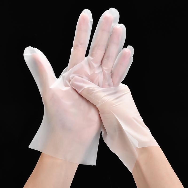 

100Pcs Transparent Disposable PVC Gloves BBQ Cooking Gloves Dishwashing Cleaning Glove Household Kitchen Home Cleaning Tools