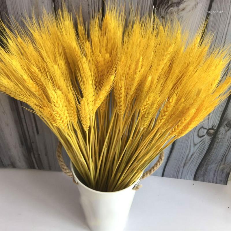 

50PC/lot Artificial Wheat Ears Natural Dried Flowers Grain Bouquet for Wedding Party Decor DIY Craft Scrapbook Home Decoration1