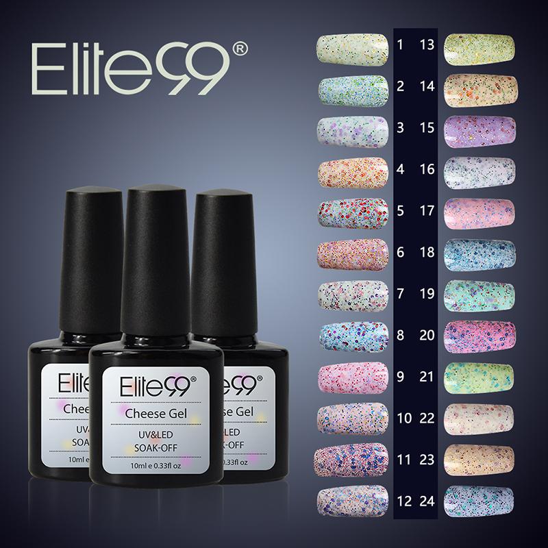

Elite99 Gel 10ML Cheese Color Series Gel Nail Polish UV&LED Lamp For Varnish Semi Permanent All For Manicure Design Nails, Base coat