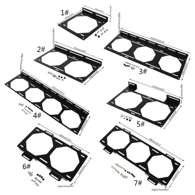 

Fan Bracket 240 Radiator Mounting Bracket Water Cooler for 12/14CM Fan Holder External Computer Case Heatsink Gadget Accessories1