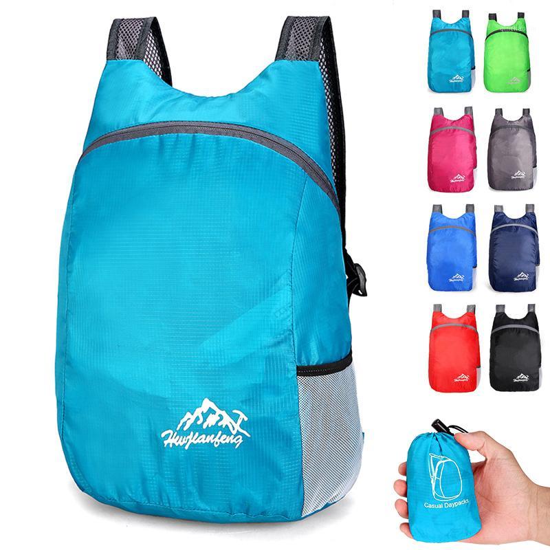 

20L Lightweight Packable Backpack Foldable ultralight Outdoor Folding Handy Travel Daypack Bag daypack for men women1, Orange