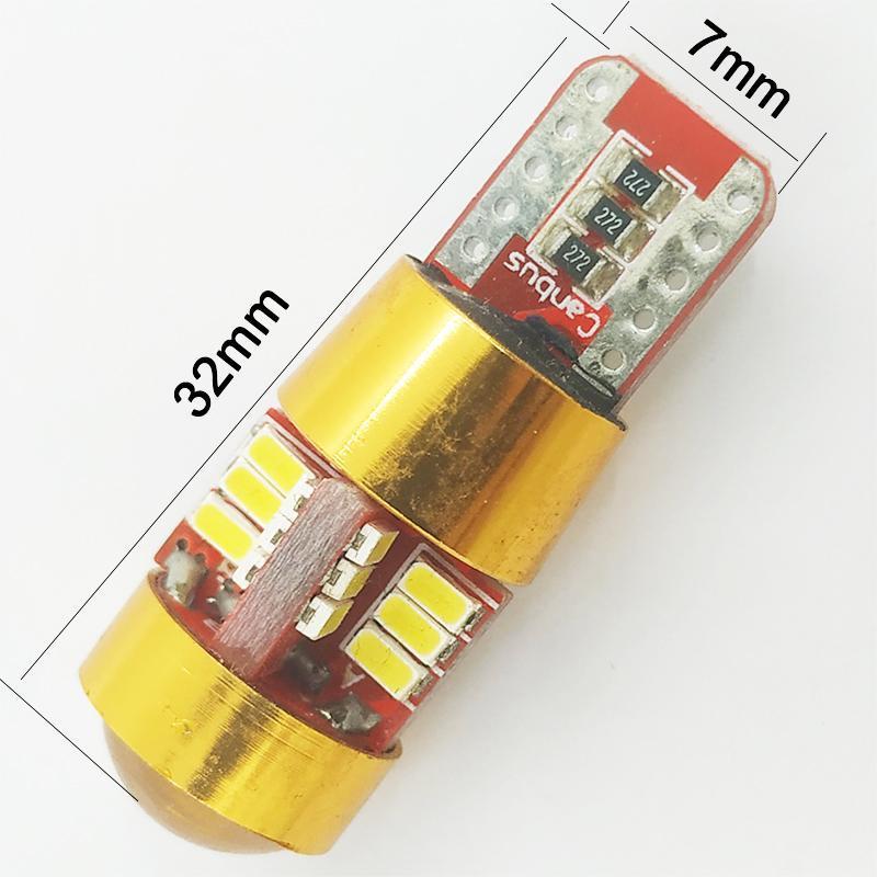 

500pcs T10 Canbus LED Interior Dome Reading W5w Auto Bulb Clearance Lights LED 12v 27 SMD 3014 Parking Reverse Brake Tail Light1, As pic