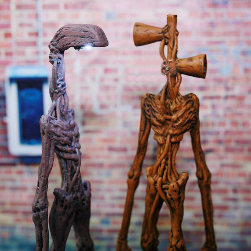 

20cm SirenHead Figurine Siren Street Lamp Head Model Collectible Urban Legend Horror Toys SCP 6789 Anime Action Figure Kids Gift 201202, 14cm scp-173