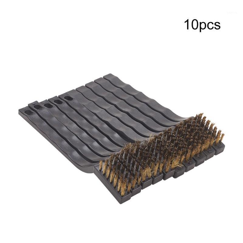 

Hot Sale 2pcs/10pcs/20pcs 17cm Total Length Copper Wire Cleaning Brush 1.3cm Working Height Metal Brush Plastic Handle1