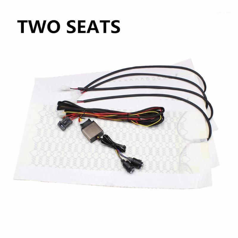 

Universal Carbon Fiber Seat Heating Pad Car Heater Six-speed Knob Dual Control Switch Heated Seat Cover1