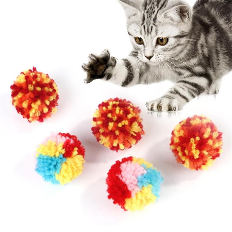 

1pcs High-quality Wool Yarns Pet Cat Rolling Ball Toys Kittens Scratch Ball Toys for Solving Boredom Pet Cat Interactive