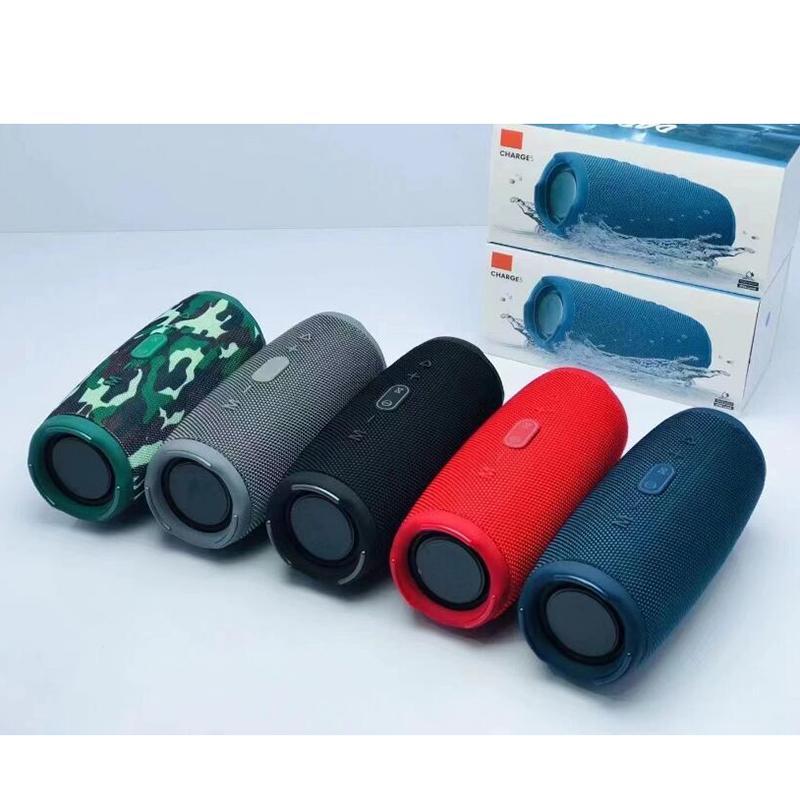 

Charge 5 Bluetooth Speaker Charge5 Portable Mini Wireless Outdoor Waterproof Subwoofer Speakers Support TF USB Card 5 Colors With Retail Box