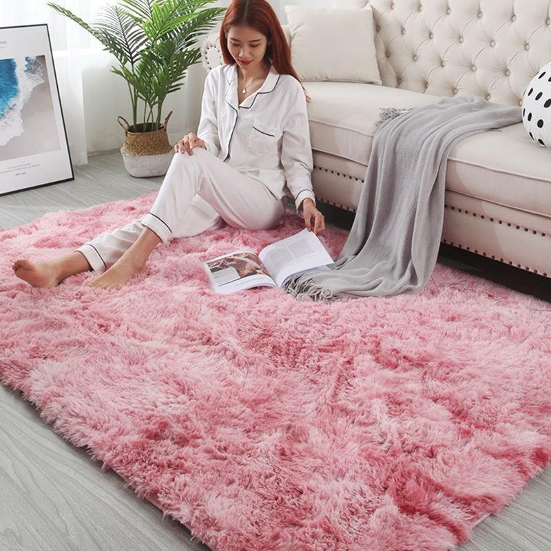 

Nordic Room Household Carpet Bedroom Bedside Carpet Ins Long Hair Comfortable And Warm Rug Plush Fluffy Rug Home Decor