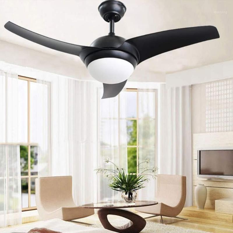 

52" Delta-Wing Bronze Indoor&Outdoor LED Ceiling Fan with Remote Control (52 Inch-Matte Black LED Fan)1