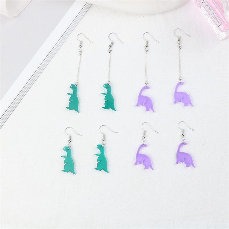 

Acrylic For Girls Creative Kawaii Colorful Animal Women Accesories Gift Long Earring 2021Trend Unique Jewelry