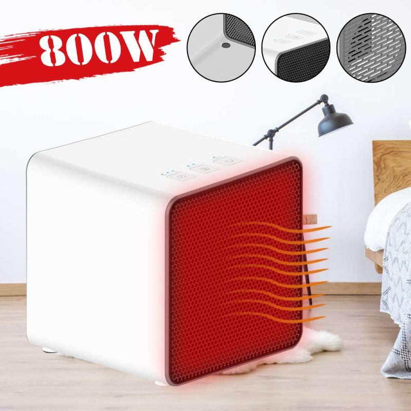 

Portable Mini Electric Heater Handy 800W Timing Temperature Control Winter Air Warmer Heater for Office Home Room