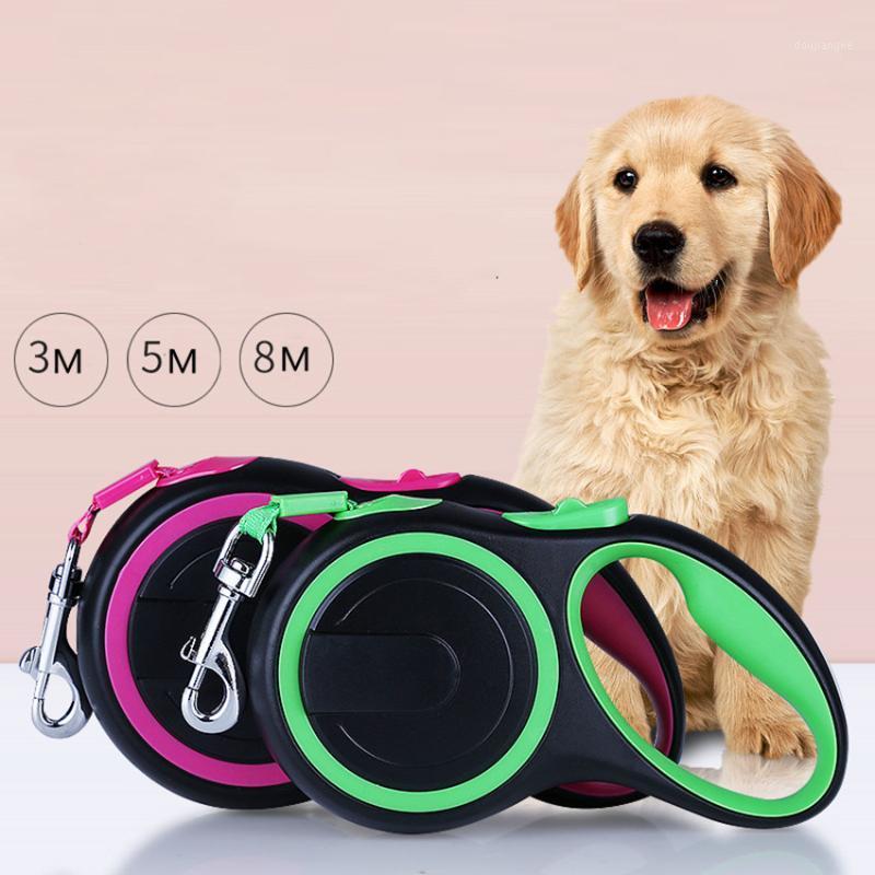 

All Seasons Solid Nylon Retractable Leashes Automatic Tow Rope Pet Supplies Length 3M 5M 8M1