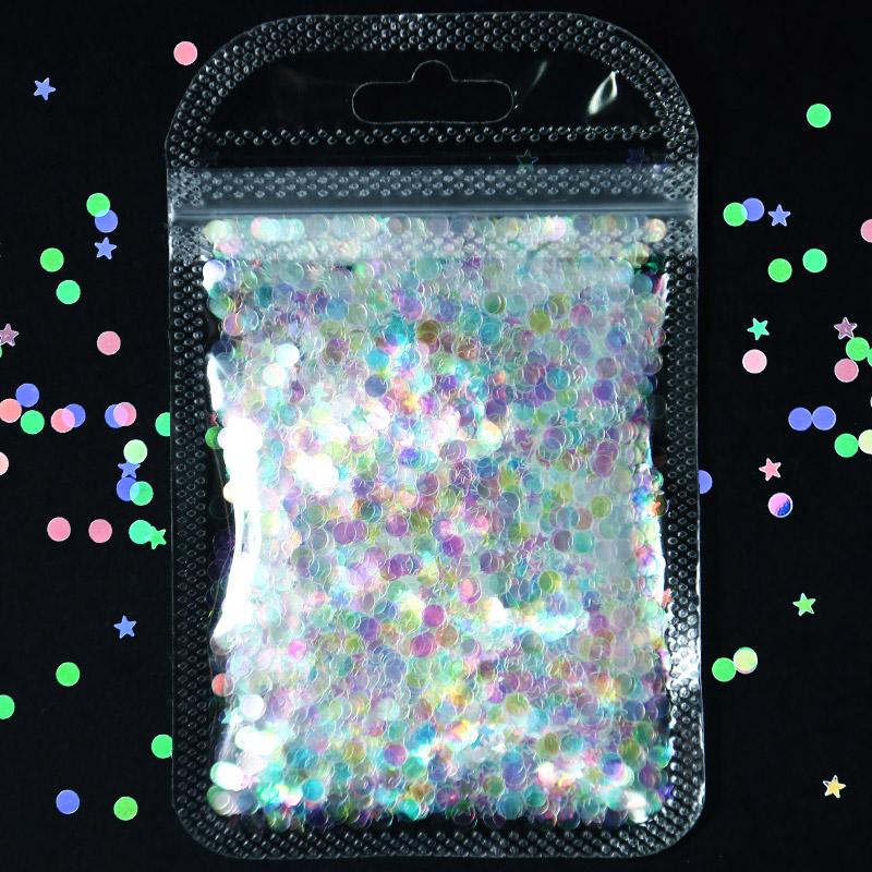 

Holographic Nail Glitter Flakes Sequin AB Clear DIY Star/Butterfly/Round Slice Glitter for Acrylic Nails Tools CPD1102345