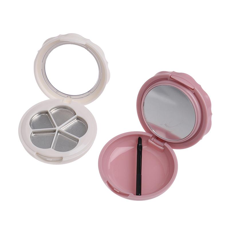 

Eyeshadow Case Makeup Tool Eyeshadow Pow Der Blush Empty Palette Single Case Round Jar Powder Cosmetics Container DIY