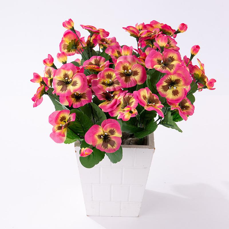 

Imitation Flowers Ghost Face Blue Home Desktop Decoration High-quality Imitation Silk Flower Flowers Wall, Yellow