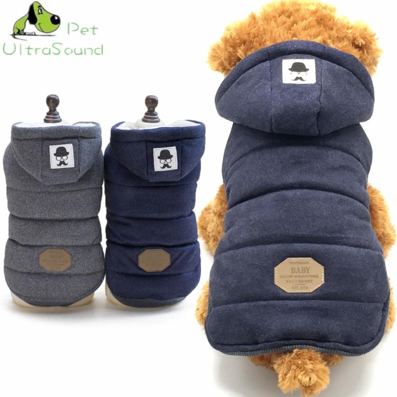 

Winter Warm Dog Clothes Waterproof Pet Padded Vest Zipper Jacket Coat For Small Medium Large Dogs Pug Chihuahua Ropa Para Perros, Tibetan blue