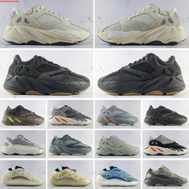 

2021 New Kanye 700 V3 Mens Sneakers West V2 Azael Alvah Static Utility Black Wave Runner MNVN Magnet Inertia Womens Designers shoes 36-45, Color 8