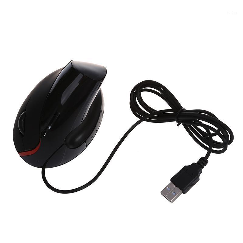 

USB Mouse Vertical Ergonomic Vertical Mouse 1000 DPI LED for PC Computer Black1