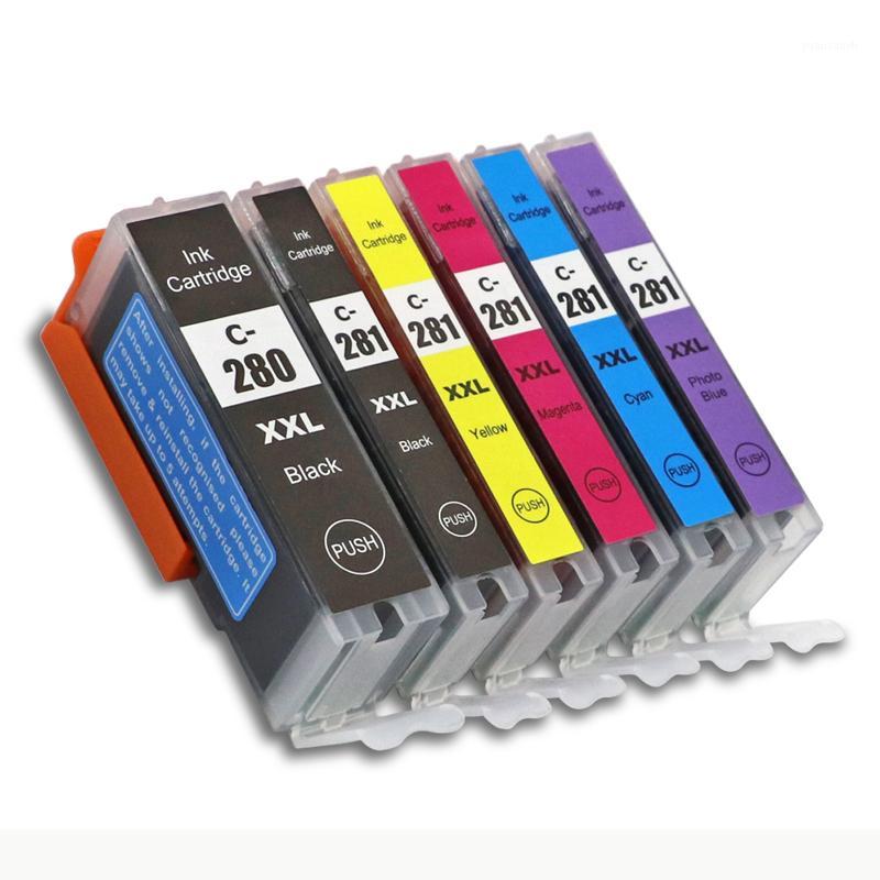 

einkshop PGI-280 CLI-281 PGI280 Ink Cartridge For Canon PGI 280 CLI 281 CLI281 PIXMA TR7520 TR8520 TS6120 TS8120 TS9120 printer1