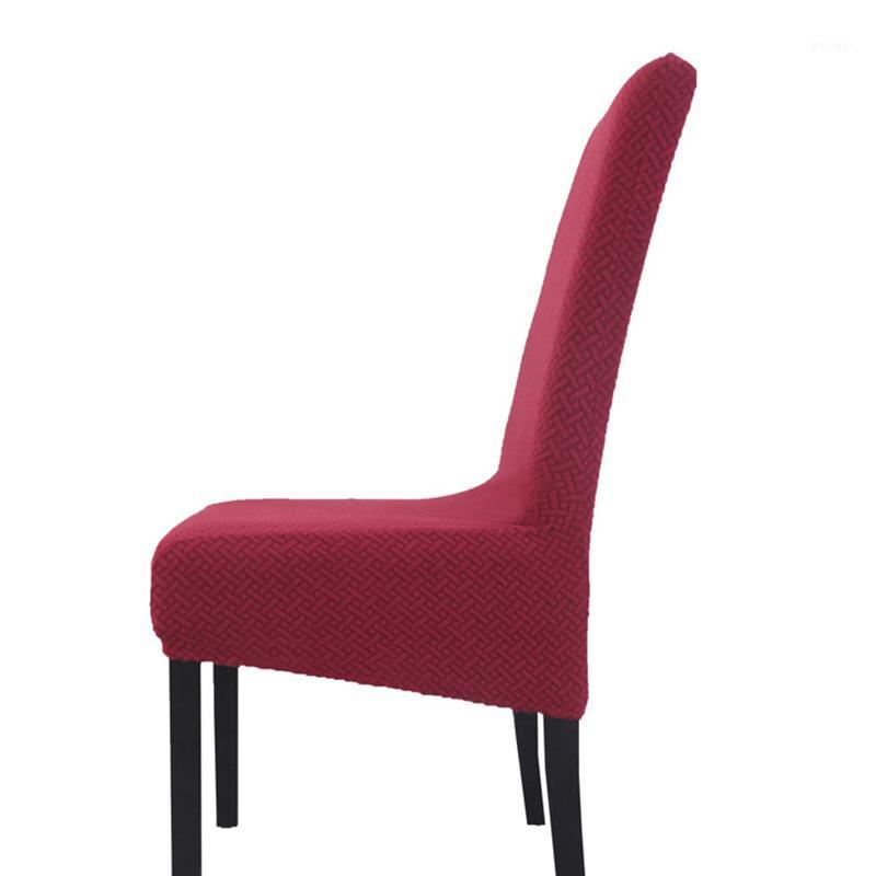 

Polyester Dinning Room Chair Cover Elastic Wedding Banquet Seat Cover Slipcovers1