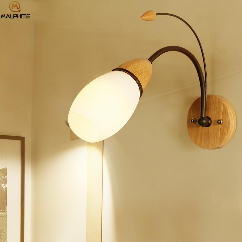 

modern LED wall lamp for bedroom bathroom decor lighting luminaire glass shade mirror wall light Corridor sconces LED fixtures