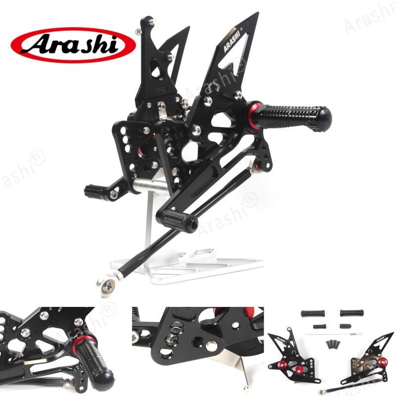 

ARASHI For GSXR1000 2005 2006 CNC Adjustable Rearset Footrests Foot Pegs Footrest GSX-R GSXR 1000 GSX1000R1
