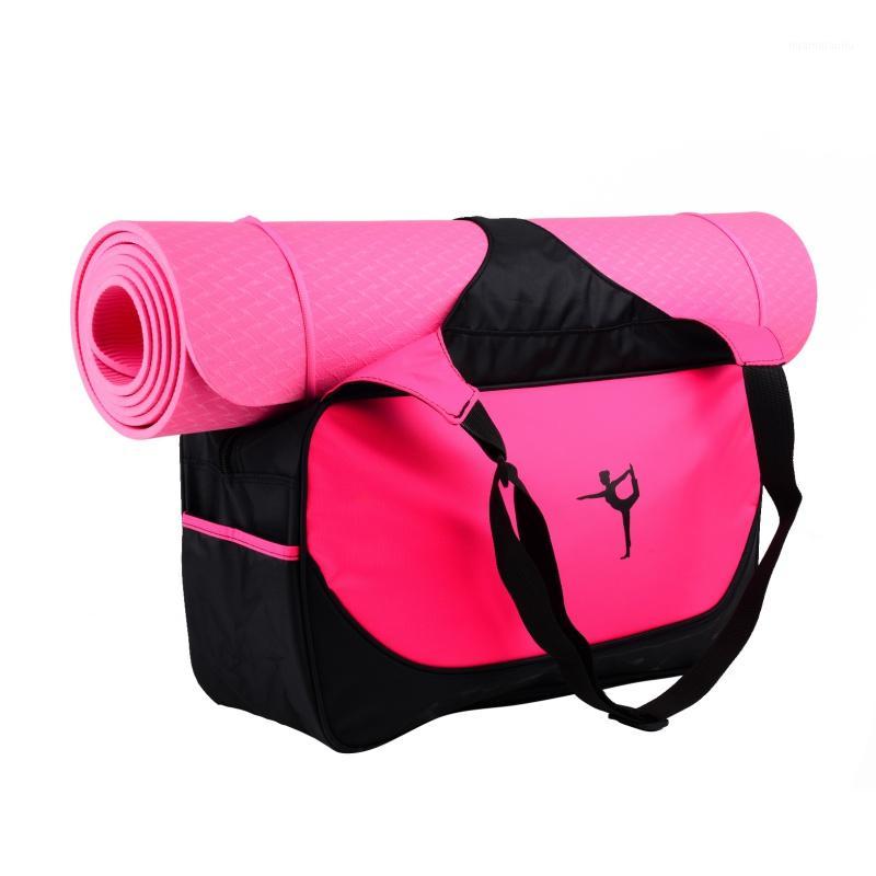 

Hot! Waterproof Mutifunctional Nylon Outdoor Male Sport Bag Fitness Shoulder Gym Bag Training Female Yoga Duffel Not Mat1, Purple