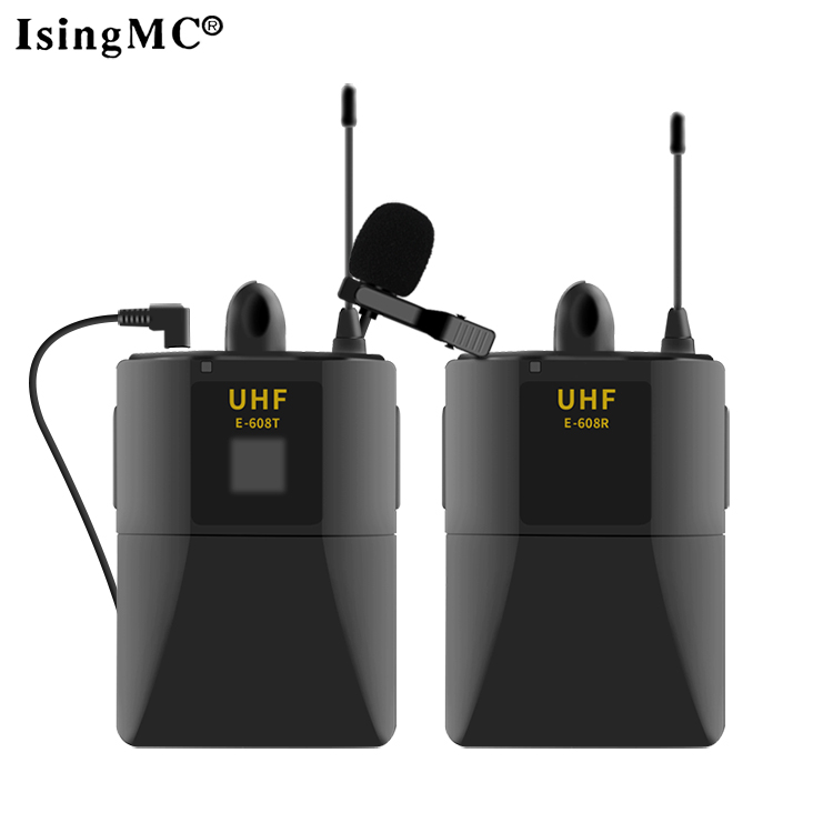 

New Design Professional Portable UHF Noise Cancelling Wireless Lavalier Microphone