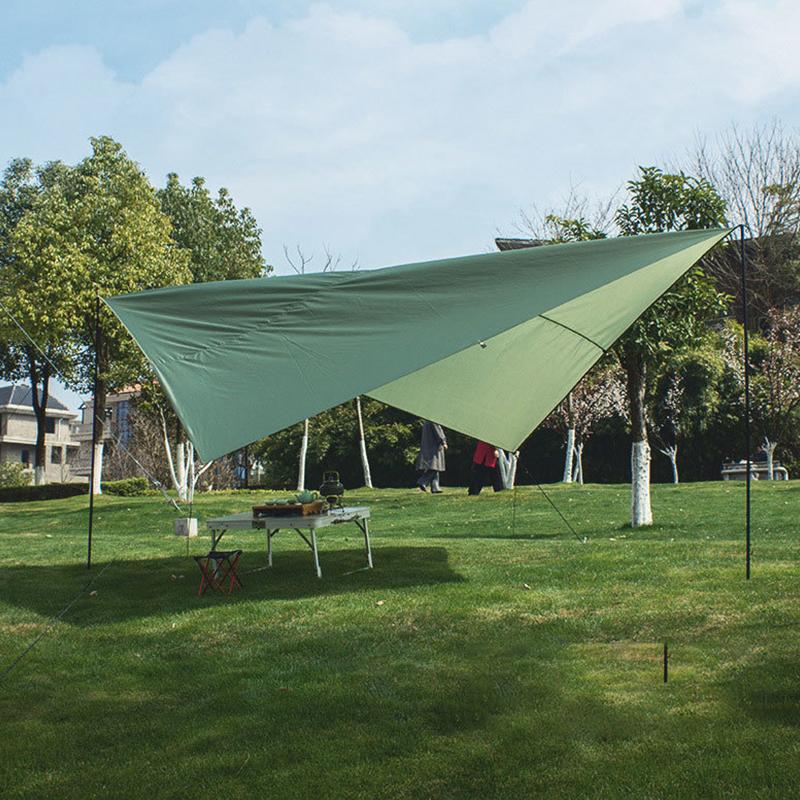 

Sun Shelter Ultralight Tarp Tent Waterproof Awning 210T Silver Coating Polyester Camping Tarp For Garden Outdoor Camping Picnic
