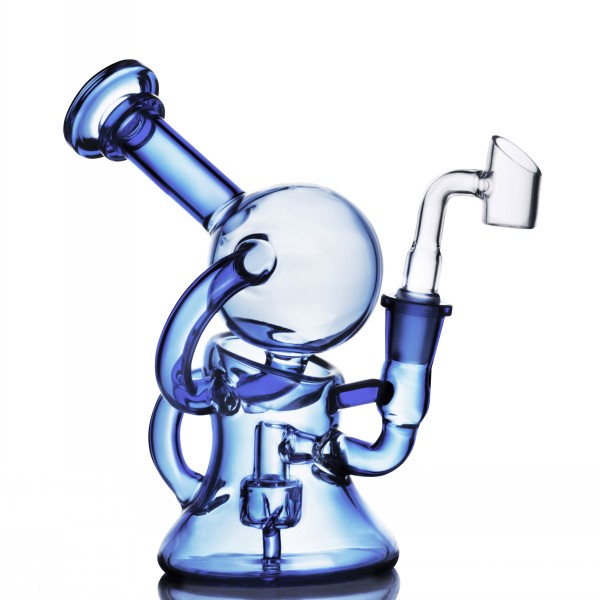 

Feb Egg Bong Smoke Pipe Recycler Oil Rigs beaker Bong Waterpipe Unique Hookahs Water bong heady Glass Dab Accessories with 14mm banger