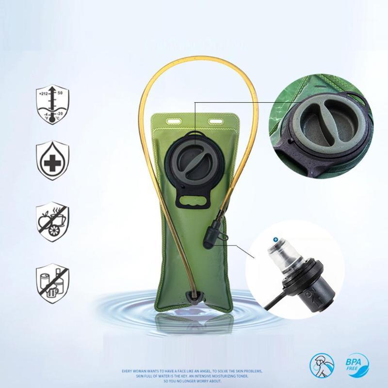 

2L 3L TPU Bicycle Mouth Sports Water Bag Bladder Hydration Camping Hiking Climbing Green Blue Water Bag1