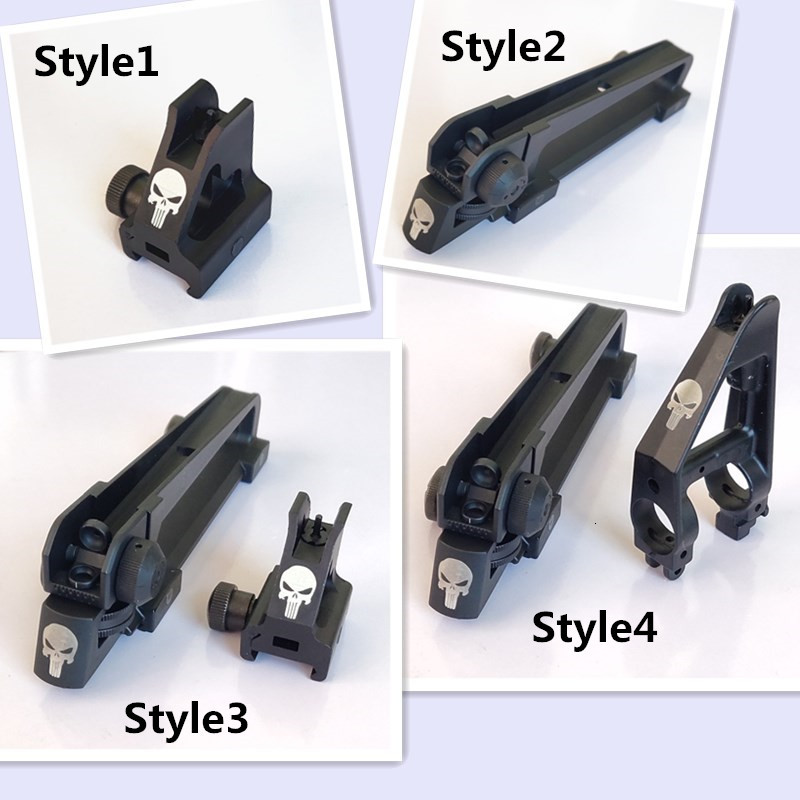 

Metal M4 M16 AR15 Detachable Carry Handle rear sight + front sight combo